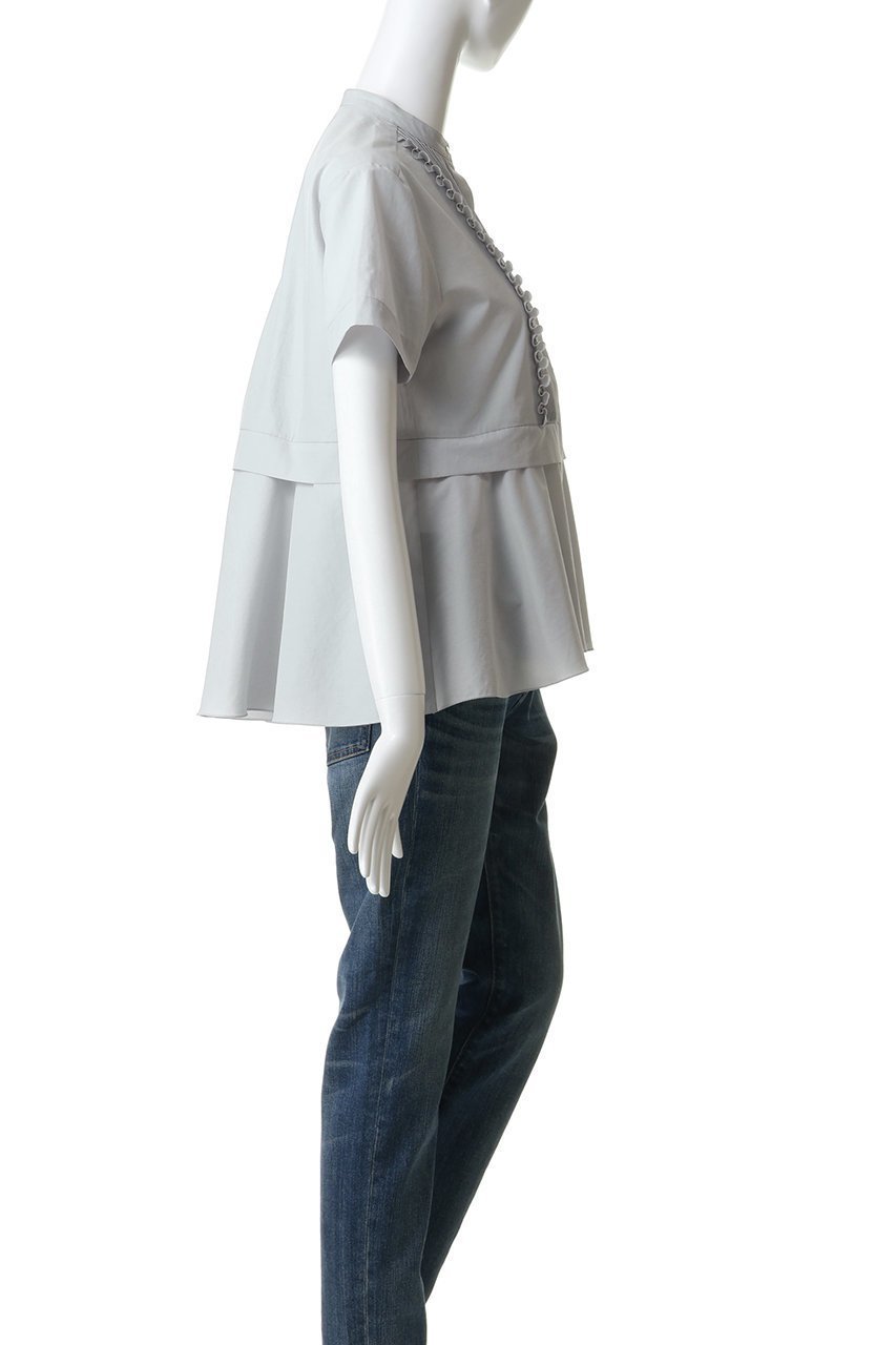 【マリリンムーン/MARILYN MOON】のタックフリルフレアハーフスリーブシャツ 人気、トレンドファッション・服の通販 founy(ファニー) ファッション Fashion レディースファッション Fashion for Women トップス・カットソー Cut & Sew Tops シャツ・ブラウス・オフィスカジュアル Elegant Blouses & Button-Ups オケージョン Occasion Wear ショート Short, Short Length スリーブ Sleeve, Long Sleeve / Short Sleeve フリル Frill, Ruffle フレア Flare, Flared エレガント 上品 Elegant 夏 Summer 新作・新入荷 New Arrivals / New In other-3|ID: prp329100004877669 ipo3291000000036385752