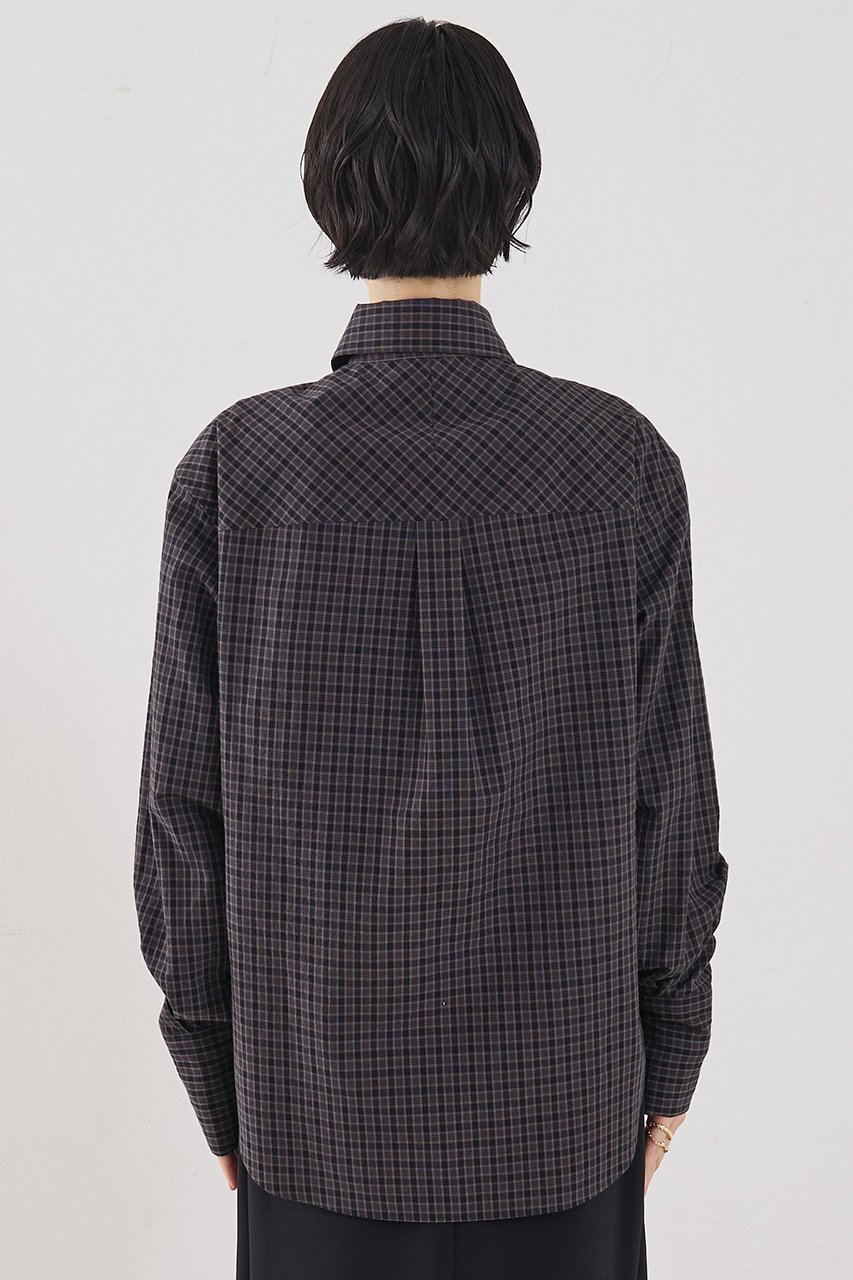 【ザ ストア バイ シー/THE STORE by C】の【COCUCA】チェックシャツ 人気、トレンドファッション・服の通販 founy(ファニー) ファッション Fashion レディースファッション Fashion for Women トップス・カットソー Cut & Sew Tops シャツ・ブラウス・オフィスカジュアル Elegant Blouses & Button-Ups カフス Cuff Design シンプル Simple, Minimal スリーブ Sleeve, Long Sleeve / Short Sleeve チェック Check, Plaid, Tartan マニッシュ Mannish, Boyish ロング Long, Long-Length 再入荷 Restock / Back in Stock other-6|ID: prp329100004877672 ipo3291000000036385780