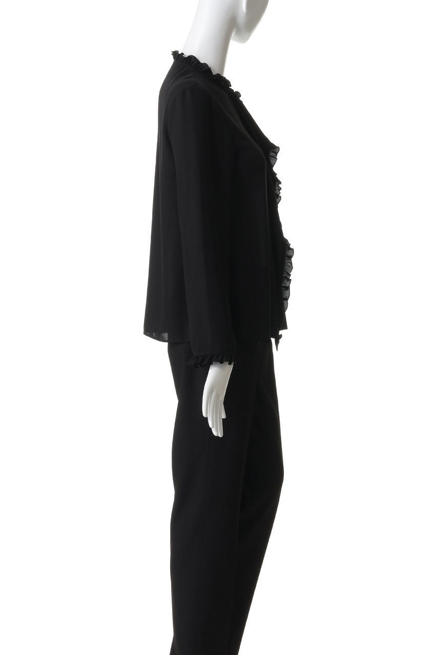 【アルアバイル/allureville】の【LOULOU WILLOUGHBY】ヘムフリルドレープブラウス 人気、トレンドファッション・服の通販 founy(ファニー) ファッション Fashion レディースファッション Fashion for Women トップス・カットソー Cut & Sew Tops シャツ・ブラウス・オフィスカジュアル Elegant Blouses & Button-Ups おすすめ Recommended / Our Picks とろみ Fluid, Flowy Fabric ジャケット Jacket, Outerwear スリーブ Sleeve, Long Sleeve / Short Sleeve バランス Balance, Style Balance フロント Front, Front Design リボン Ribbon, Bow ロング Long, Long-Length 新作・新入荷 New Arrivals / New In other-3|ID: prp329100004877675 ipo3291000000036385917