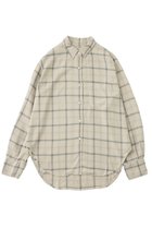 【ザ ストア バイ シー/THE STORE by C】の【REMI RELIEF】【別注】レーヨンツイルチェックシャツ2 グレージュ|ID: prp329100004877677 ipo3291000000036385929