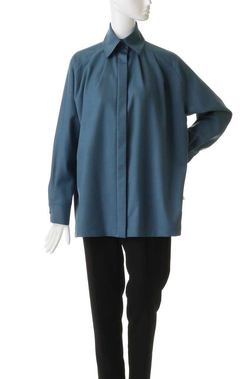 【リムアーク/RIM.ARK】のHigh collar classic blouse/ブラウス 人気、トレンドファッション・服の通販 founy(ファニー) 　ファッション　Fashion　レディースファッション　Fashion for Women　トップス・カットソー　Cut & Sew Tops　シャツ・ブラウス・オフィスカジュアル　Elegant Blouses & Button-Ups　クラシカル　Classical, Vintage-Inspired　クラシック　Classic, Timeless Style　シンプル　Simple, Minimal　スラックス　Slacks, Dress Pants　スリーブ　Sleeve, Long Sleeve / Short Sleeve　ハイネック　High Neck, Mock Neck　フォルム　Silhouette, Form　ロング　Long, Long-Length　other-2|ID: prp329100004877685 ipo3291000000036385994