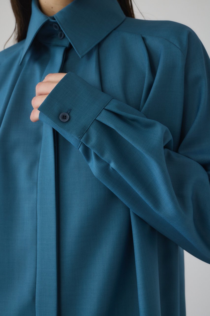 【リムアーク/RIM.ARK】のHigh collar classic blouse/ブラウス 人気、トレンドファッション・服の通販 founy(ファニー) 　ファッション　Fashion　レディースファッション　Fashion for Women　トップス・カットソー　Cut & Sew Tops　シャツ・ブラウス・オフィスカジュアル　Elegant Blouses & Button-Ups　クラシカル　Classical, Vintage-Inspired　クラシック　Classic, Timeless Style　シンプル　Simple, Minimal　スラックス　Slacks, Dress Pants　スリーブ　Sleeve, Long Sleeve / Short Sleeve　ハイネック　High Neck, Mock Neck　フォルム　Silhouette, Form　ロング　Long, Long-Length　other-7|ID: prp329100004877685 ipo3291000000036385999