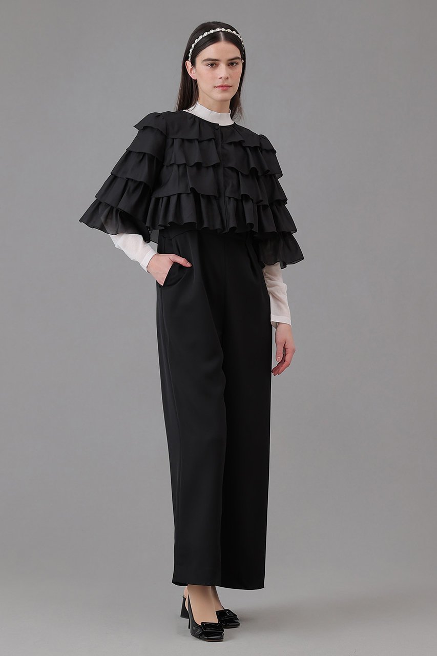 【アナイ/ANAYI】のオーガンジーティアードボレロ ブラウス 人気、トレンドファッション・服の通販 founy(ファニー) 　ファッション　Fashion　レディースファッション　Fashion for Women　アウター　Coat / Outerwear Collection　ボレロ・ショート丈ジャケット / ドレス羽織りに　Boleros & Short Jackets　トップス・カットソー　Cut & Sew Tops　シャツ・ブラウス・オフィスカジュアル　Elegant Blouses & Button-Ups　おすすめ　Recommended / Our Picks　オーガンジー　Organza Fabric　シンプル　Simple, Minimal　スリーブ　Sleeve, Long Sleeve / Short Sleeve　ボレロ　Bolero, Short Cardigan　ロング　Long, Long-Length　other-7|ID: prp329100004877699 ipo3291000000036386121