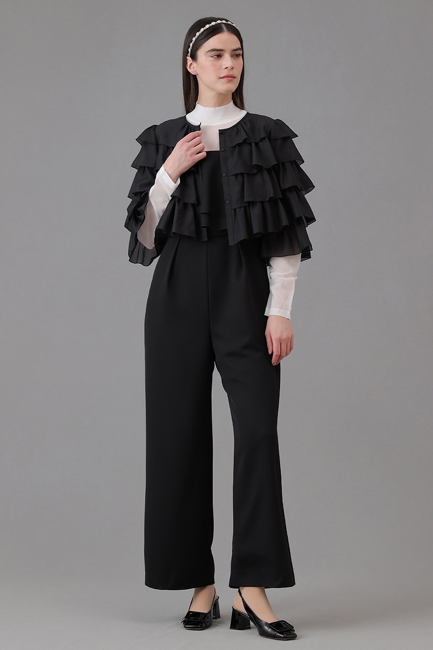 【アナイ/ANAYI】のオーガンジーティアードボレロ ブラウス 人気、トレンドファッション・服の通販 founy(ファニー) 　ファッション　Fashion　レディースファッション　Fashion for Women　アウター　Coat / Outerwear Collection　ボレロ・ショート丈ジャケット / ドレス羽織りに　Boleros & Short Jackets　トップス・カットソー　Cut & Sew Tops　シャツ・ブラウス・オフィスカジュアル　Elegant Blouses & Button-Ups　おすすめ　Recommended / Our Picks　オーガンジー　Organza Fabric　シンプル　Simple, Minimal　スリーブ　Sleeve, Long Sleeve / Short Sleeve　ボレロ　Bolero, Short Cardigan　ロング　Long, Long-Length　other-8|ID: prp329100004877699 ipo3291000000036386122