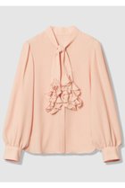 【アルアバイル/allureville】の【LOULOU WILLOUGHBY】ペタフリルボウタイブラウス 人気、トレンドファッション・服の通販 founy(ファニー) ファッション Fashion レディースファッション Fashion for Women トップス・カットソー Cut & Sew Tops シャツ・ブラウス・オフィスカジュアル Elegant Blouses & Button-Ups 2026年 2026 ギャザー Gathered, Ruffled シンプル Simple, Minimal ジャカード/ジャガード Jacquard, Woven Pattern スリーブ Sleeve, Long Sleeve / Short Sleeve フラワー Flower, Floral フリル Frill, Ruffle ボウタイ Bow Tie, Neck Bow モチーフ Motif, Design Theme リボン Ribbon, Bow ロング Long, Long-Length 春 Spring thumbnail ピンク|ID: prp329100004877704 ipo3291000000036386158