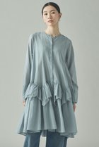 【カレンソロジー/Curensology】のランダムフリルアキハボイルブラウス 人気、トレンドファッション・服の通販 founy(ファニー) ファッション Fashion レディースファッション Fashion for Women トップス・カットソー Cut & Sew Tops シャツ・ブラウス・オフィスカジュアル Elegant Blouses & Button-Ups ショート Short, Short Length ストライプ Stripe, Striped Pattern スリーブ Sleeve, Long Sleeve / Short Sleeve チュニック Tunic, Long Top バランス Balance, Style Balance フリル Frill, Ruffle ランダム Random, Irregular ロング Long, Long-Length thumbnail ブルー|ID: prp329100004877706 ipo3291000000036386178