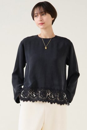 【マルティニーク/martinique】のキュプラリバーレースブラウス(セットアップ可) 人気、トレンドファッション・服の通販 founy(ファニー) ファッション Fashion レディースファッション Fashion for Women トップス・カットソー Cut & Sew Tops シャツ・ブラウス・オフィスカジュアル Elegant Blouses & Button-Ups おすすめ Recommended / Our Picks インナー Innerwear エレガント 上品 Elegant キュプラ Cupro, Eco Fabric サテン Satin, Glossy Fabric スリーブ Sleeve, Long Sleeve / Short Sleeve セットアップ Set-Up, Coordinated Outfit フランス France, French マニッシュ Mannish, Boyish レース Lace, Lace Fabric ロング Long, Long-Length |ID:prp329100004877727