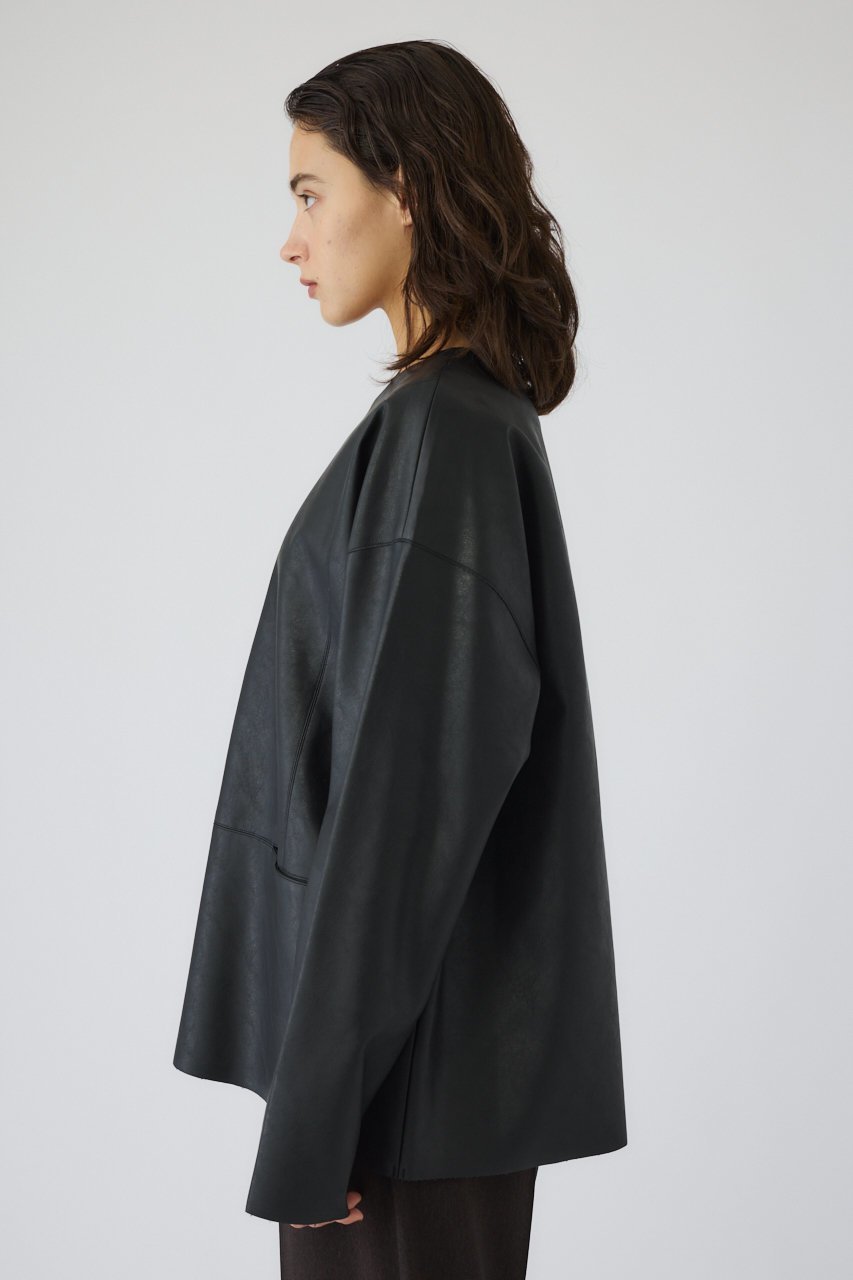 【リムアーク/RIM.ARK】のBox texture pullover/プルオーバー 人気、トレンドファッション・服の通販 founy(ファニー) 　ファッション　Fashion　レディースファッション　Fashion for Women　トップス・カットソー　Cut & Sew Tops　シャツ・ブラウス・オフィスカジュアル　Elegant Blouses & Button-Ups　カジュアルプルオーバー・ニットトップス　Pullovers & Knit Tops / Casual Pullovers　シンプル　Simple, Minimal　スリーブ　Sleeve, Long Sleeve / Short Sleeve　フロント　Front, Front Design　ボックス　Boxy, Box Shape　ポケット　Pocket, Pocket Detail　ロング　Long, Long-Length　A/W・秋冬　Autumn/Winter　other-7|ID: prp329100004877752 ipo3291000000036386564