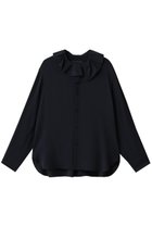 【マルティニーク/martinique】のアシンメトリーカラーブラウス 人気、トレンドファッション・服の通販 founy(ファニー) ファッション Fashion レディースファッション Fashion for Women トップス・カットソー Cut & Sew Tops シャツ・ブラウス・オフィスカジュアル Elegant Blouses & Button-Ups スリーブ Sleeve, Long Sleeve / Short Sleeve フリル Frill, Ruffle ロング Long, Long-Length thumbnail ネイビー|ID: prp329100004877758 ipo3291000000036386614