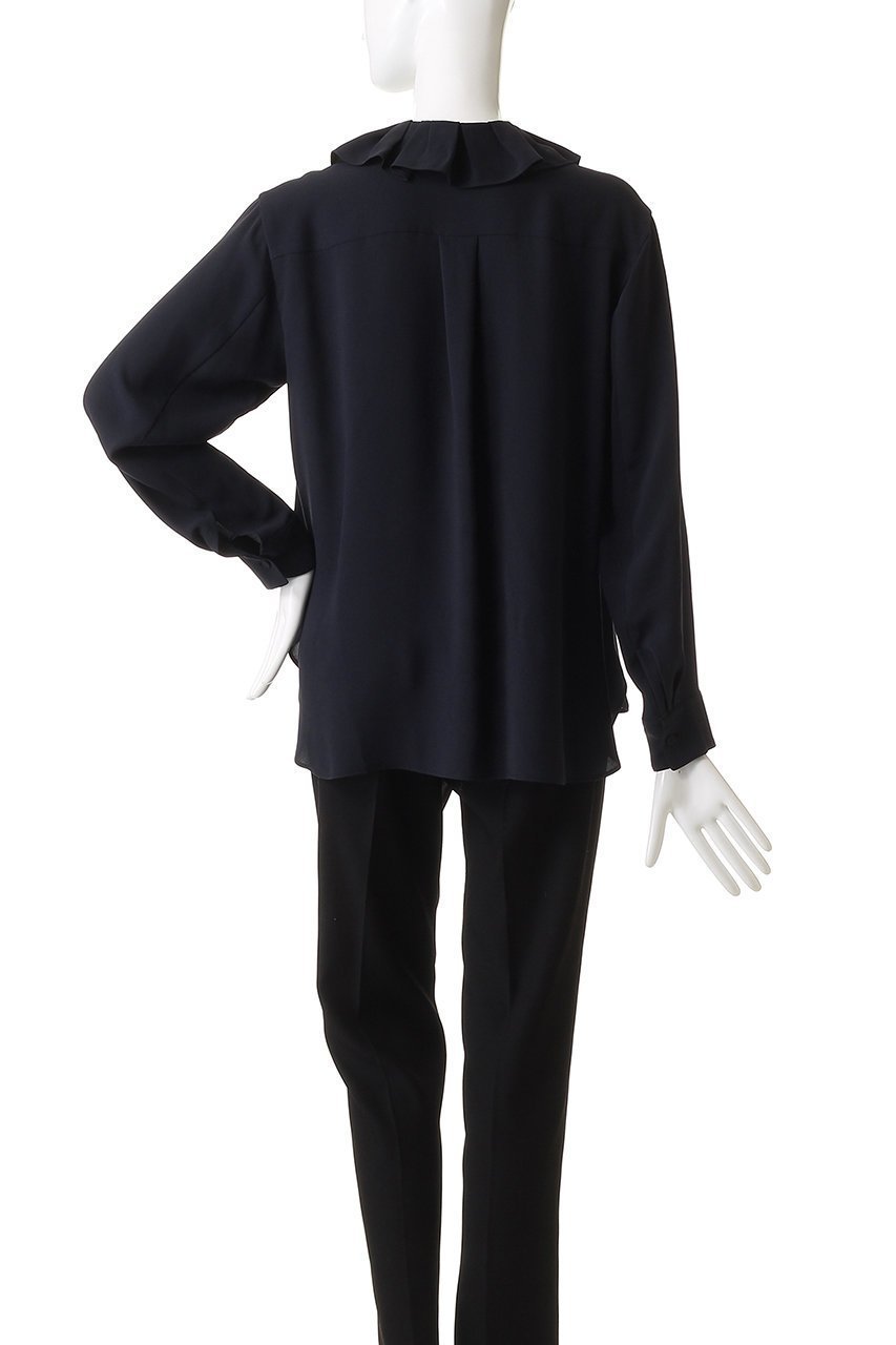 【マルティニーク/martinique】のアシンメトリーカラーブラウス 人気、トレンドファッション・服の通販 founy(ファニー) 　ファッション　Fashion　レディースファッション　Fashion for Women　トップス・カットソー　Cut & Sew Tops　シャツ・ブラウス・オフィスカジュアル　Elegant Blouses & Button-Ups　スリーブ　Sleeve, Long Sleeve / Short Sleeve　フリル　Frill, Ruffle　ロング　Long, Long-Length　other-4|ID: prp329100004877758 ipo3291000000036386617