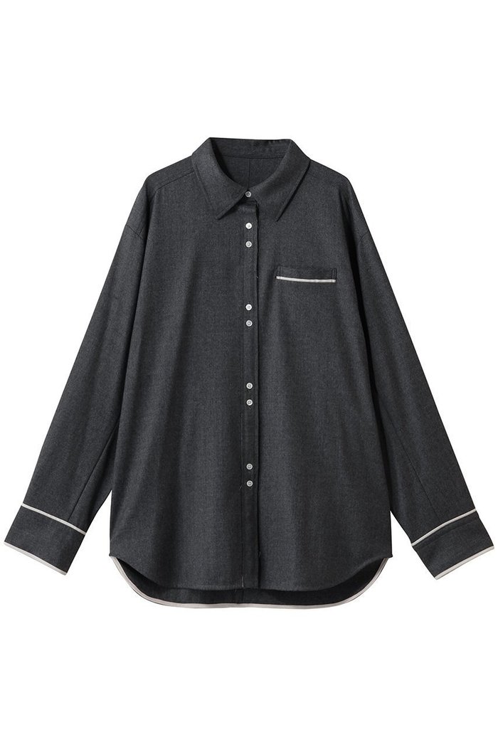 【メゾンスペシャル/MAISON SPECIAL】のSaxony Shirt/サキソニーシャツ インテリア・キッズ・メンズ・レディースファッション・服の通販 founy(ファニー) https://founy.com/ ファッション Fashion レディースファッション Fashion for Women トップス・カットソー Cut & Sew Tops シャツ・ブラウス・オフィスカジュアル Elegant Blouses & Button-Ups カフス Cuff Design シェイプ Shape, Slim Fit シンプル Simple, Minimal ストレッチ Stretch, Stretchy Fabric スリット Slit, Slit Detail スリーブ Sleeve, Long Sleeve / Short Sleeve パイピング Piping, Trim Design フロント Front, Front Design ポケット Pocket, Pocket Detail ロング Long, Long-Length ワンポイント One Point, Statement Accent |ID: prp329100004877771 ipo3291000000036386828