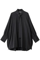 【プレインピープル/PLAIN PEOPLE】のフレックスウールサキソニーボウタイブラウス チャコールグレー|ID: prp329100004877773 ipo3291000000036386849