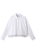 【サードマガジン/THIRD MAGAZINE】の裾レースブラウス 人気、トレンドファッション・服の通販 founy(ファニー) ファッション Fashion レディースファッション Fashion for Women トップス・カットソー Cut & Sew Tops シャツ・ブラウス・オフィスカジュアル Elegant Blouses & Button-Ups カフス Cuff Design スリーブ Sleeve, Long Sleeve / Short Sleeve デニム Denim, Jeans Material パーティ Party, Party Style ベーシック Basic, Essential リュクス Luxury, Elegant, High-End, Chic レース Lace, Lace Fabric ロング Long, Long-Length エレガント 上品 Elegant thumbnail ホワイトB|ID: prp329100004877775 ipo3291000000036386871