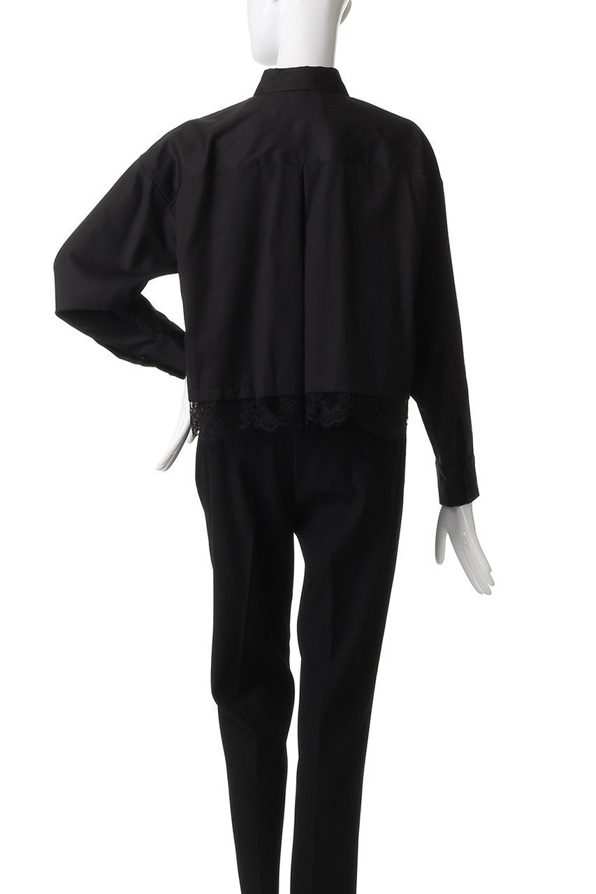 【サードマガジン/THIRD MAGAZINE】の裾レースブラウス 人気、トレンドファッション・服の通販 founy(ファニー) 　ファッション　Fashion　レディースファッション　Fashion for Women　トップス・カットソー　Cut & Sew Tops　シャツ・ブラウス・オフィスカジュアル　Elegant Blouses & Button-Ups　カフス　Cuff Design　スリーブ　Sleeve, Long Sleeve / Short Sleeve　デニム　Denim, Jeans Material　パーティ　Party, Party Style　ベーシック　Basic, Essential　リュクス　Luxury, Elegant, High-End, Chic　レース　Lace, Lace Fabric　ロング　Long, Long-Length　エレガント 上品　Elegant　other-4|ID: prp329100004877775 ipo3291000000036386875