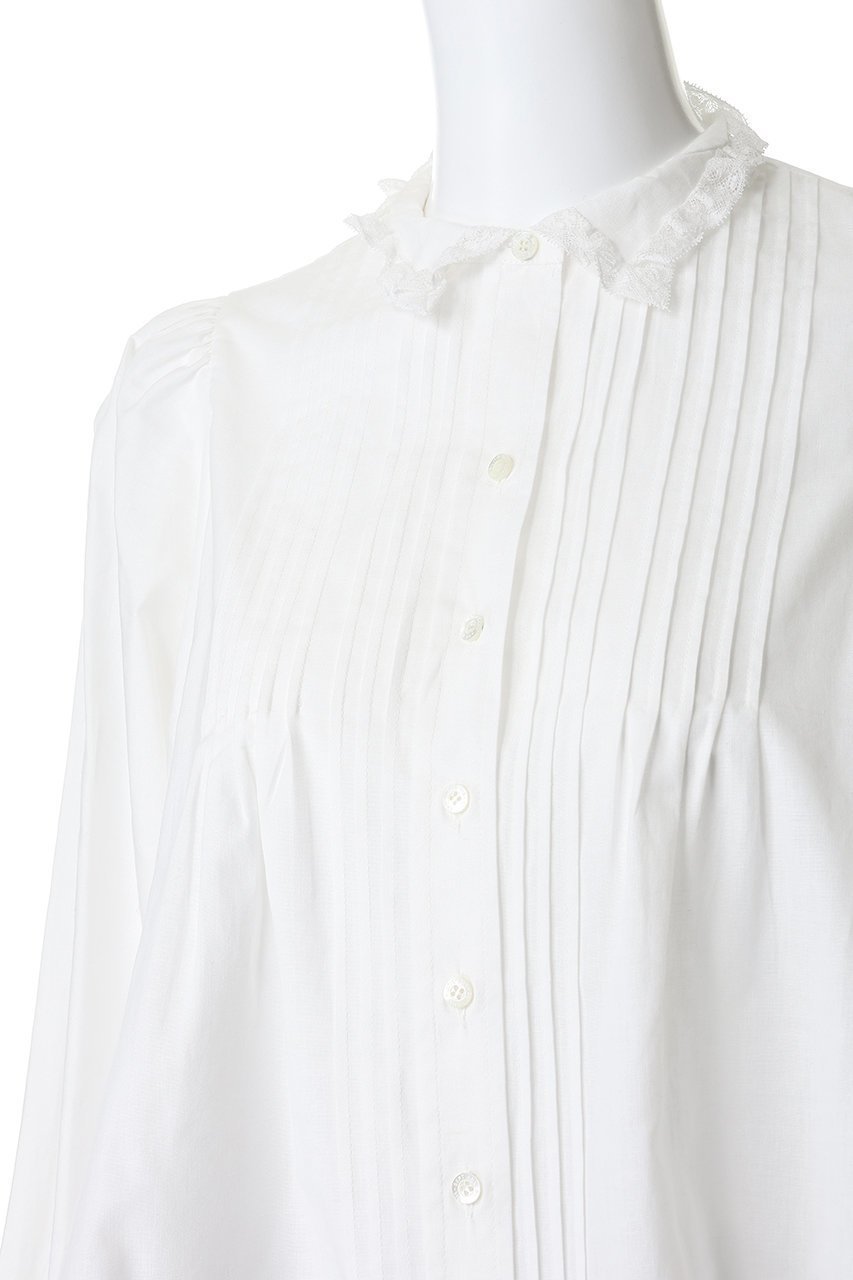 【ビリティス ディセッタン/Bilitis dix-sept ans】のスモールレースカラーブラウス 人気、トレンドファッション・服の通販 founy(ファニー) 　ファッション　Fashion　レディースファッション　Fashion for Women　トップス・カットソー　Cut & Sew Tops　シャツ・ブラウス・オフィスカジュアル　Elegant Blouses & Button-Ups　シンプル　Simple, Minimal　スリーブ　Sleeve, Long Sleeve / Short Sleeve　フロント　Front, Front Design　レース　Lace, Lace Fabric　ロング　Long, Long-Length　エレガント 上品　Elegant　other-5|ID: prp329100004877785 ipo3291000000036387018