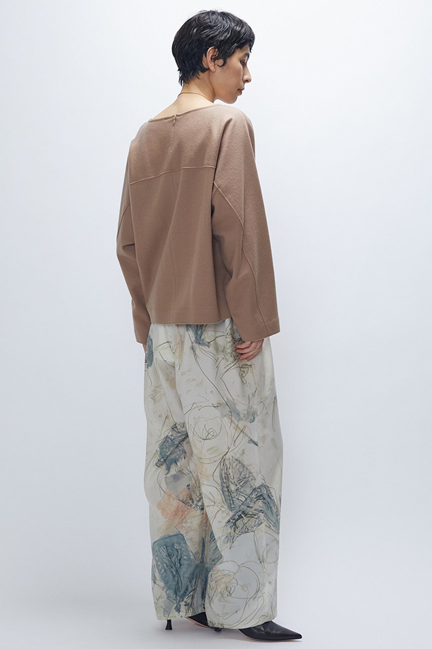 【プルミエ アロンディスモン/1er Arrondissement】のウールスムースドルマントップス 人気、トレンドファッション・服の通販 founy(ファニー) ファッション Fashion レディースファッション Fashion for Women トップス・カットソー Cut & Sew Tops シャツ・ブラウス・オフィスカジュアル Elegant Blouses & Button-Ups おすすめ Recommended / Our Picks なめらか Smooth, Silky Texture スリーブ Sleeve, Long Sleeve / Short Sleeve セットアップ Set-Up, Coordinated Outfit ルーズ Loose, Oversized ロング Long, Long-Length エレガント 上品 Elegant other-4|ID: prp329100004877791 ipo3291000000036387076