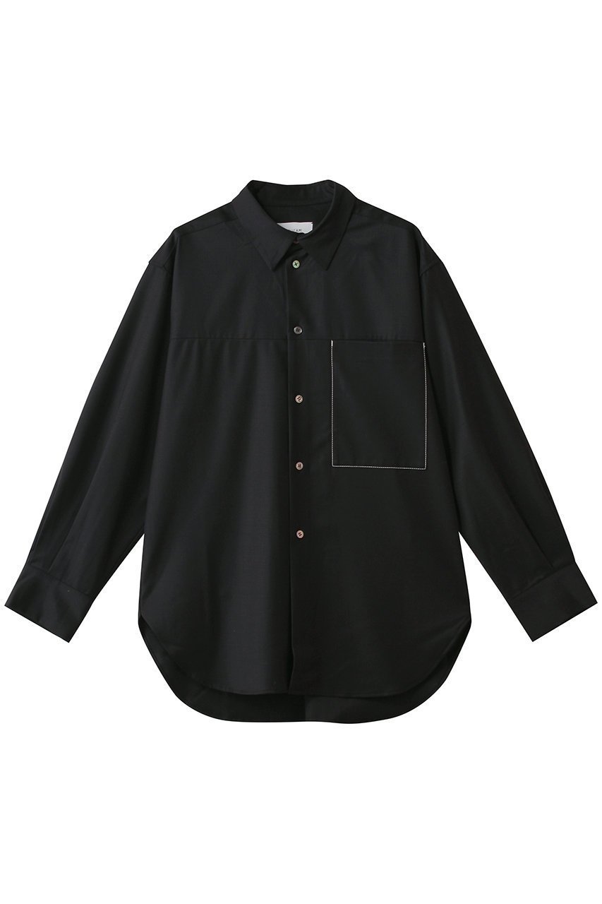 【フォーラム/FOURAM】のGLOSS COATED WOOL SHIRT 人気、トレンドファッション・服の通販 founy(ファニー) 　ファッション　Fashion　レディースファッション　Fashion for Women　アウター　Coat / Outerwear Collection　コート・ロングコート・ピーコート　Long Coats, Peacoats & More　トップス・カットソー　Cut & Sew Tops　シャツ・ブラウス・オフィスカジュアル　Elegant Blouses & Button-Ups　なめらか　Smooth, Silky Texture　スリーブ　Sleeve, Long Sleeve / Short Sleeve　ポケット　Pocket, Pocket Detail　モダン　Modern, Contemporary　ロング　Long, Long-Length　羽織　Haori, Light Jacket　 other-1|ID: prp329100004877793 ipo3291000000036387094