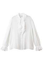 【ビリティス ディセッタン/Bilitis dix-sept ans】のラッフルフリルブラウス 人気、トレンドファッション・服の通販 founy(ファニー) ファッション Fashion レディースファッション Fashion for Women トップス・カットソー Cut & Sew Tops シャツ・ブラウス・オフィスカジュアル Elegant Blouses & Button-Ups オケージョン Occasion Wear ギャザー Gathered, Ruffled スリーブ Sleeve, Long Sleeve / Short Sleeve ロング Long, Long-Length エレガント 上品 Elegant thumbnail ホワイト|ID: prp329100004877800 ipo3291000000036387156