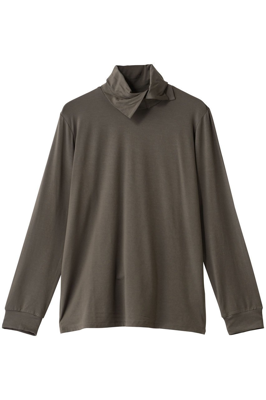 【ミズイロ インド/mizuiro ind】のアシンメトリーシャツプルオーバー インテリア・キッズ・メンズ・レディースファッション・服の通販 founy(ファニー) ファッション Fashion レディースファッション Fashion for Women トップス・カットソー Cut & Sew Tops シャツ・ブラウス・オフィスカジュアル Elegant Blouses & Button-Ups カジュアルプルオーバー・ニットトップス Pullovers & Knit Tops / Casual Pullovers なめらか Smooth, Silky Texture アシンメトリー Asymmetrical Style シンプル Simple, Minimal スリーブ Sleeve, Long Sleeve / Short Sleeve デニム Denim, Jeans Material ロング Long, Long-Length beige|ID: prp329100004877809 ipo3291000000036387231