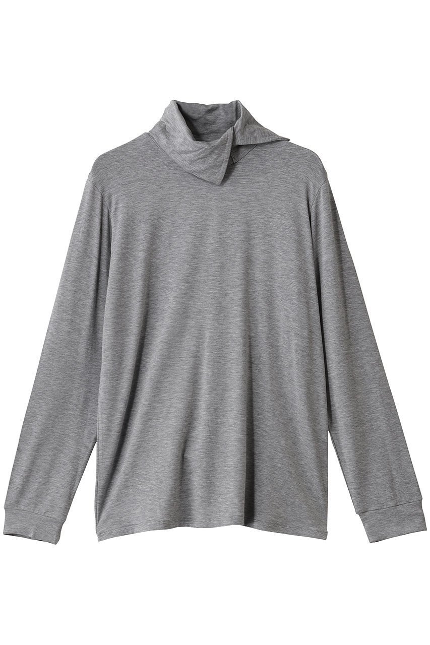 【ミズイロ インド/mizuiro ind】のアシンメトリーシャツプルオーバー インテリア・キッズ・メンズ・レディースファッション・服の通販 founy(ファニー) ファッション Fashion レディースファッション Fashion for Women トップス・カットソー Cut & Sew Tops シャツ・ブラウス・オフィスカジュアル Elegant Blouses & Button-Ups カジュアルプルオーバー・ニットトップス Pullovers & Knit Tops / Casual Pullovers なめらか Smooth, Silky Texture アシンメトリー Asymmetrical Style シンプル Simple, Minimal スリーブ Sleeve, Long Sleeve / Short Sleeve デニム Denim, Jeans Material ロング Long, Long-Length gray|ID: prp329100004877809 ipo3291000000036387233