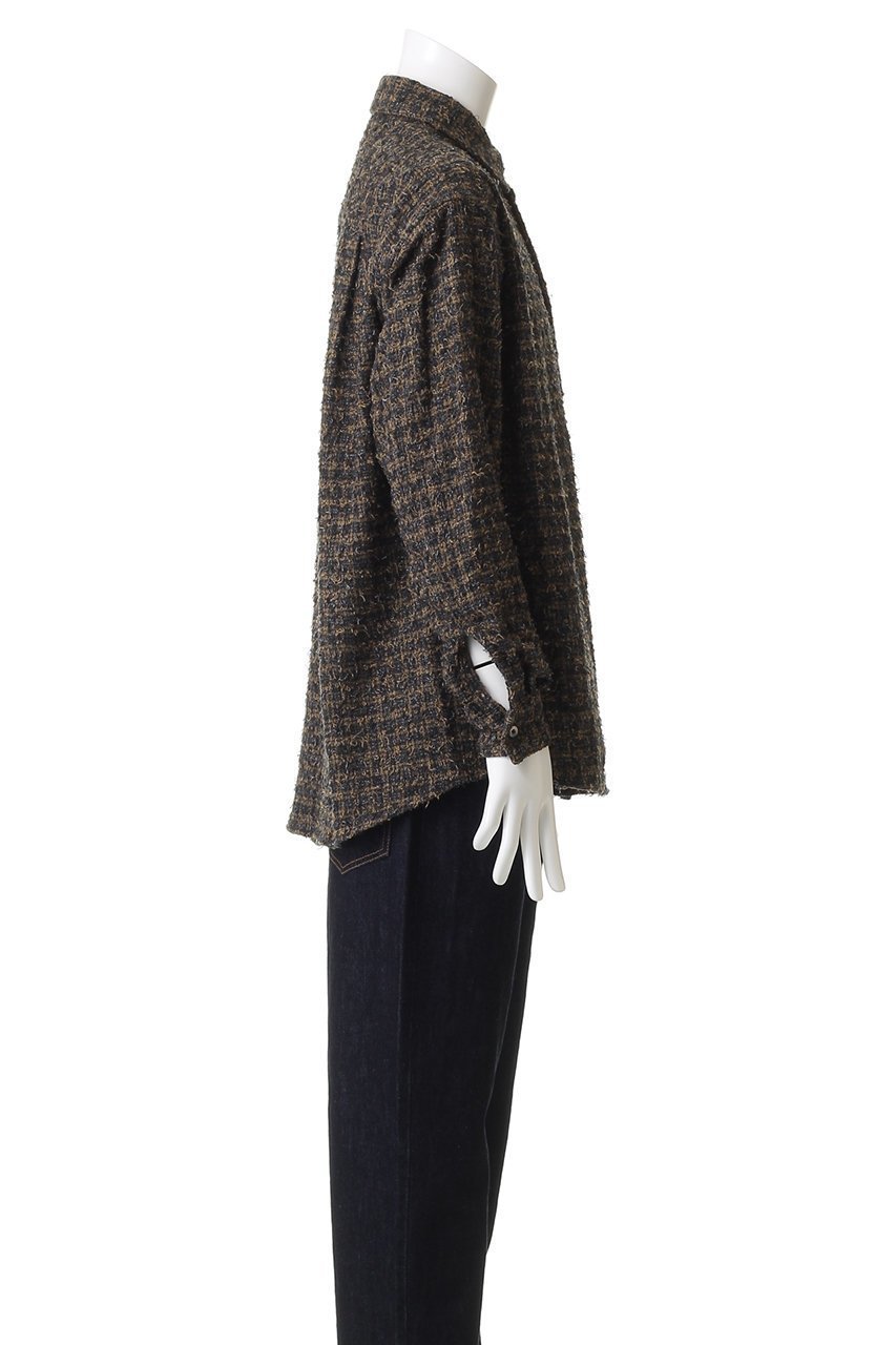 【ヨーク/YOKE】の【UNISEX】ニードルパンチド コットン プラッド シャツ 人気、トレンドファッション・服の通販 founy(ファニー) ファッション Fashion レディースファッション Fashion for Women トップス・カットソー Cut & Sew Tops シャツ・ブラウス・オフィスカジュアル Elegant Blouses & Button-Ups ユニセックス Unisex, Genderless スリーブ Sleeve, Long Sleeve / Short Sleeve チェック Check, Plaid, Tartan ツイード Twill, Twill Weave ヨーク Yoke, Yoke Design ロング Long, Long-Length other-3|ID: prp329100004877835 ipo3291000000036387519