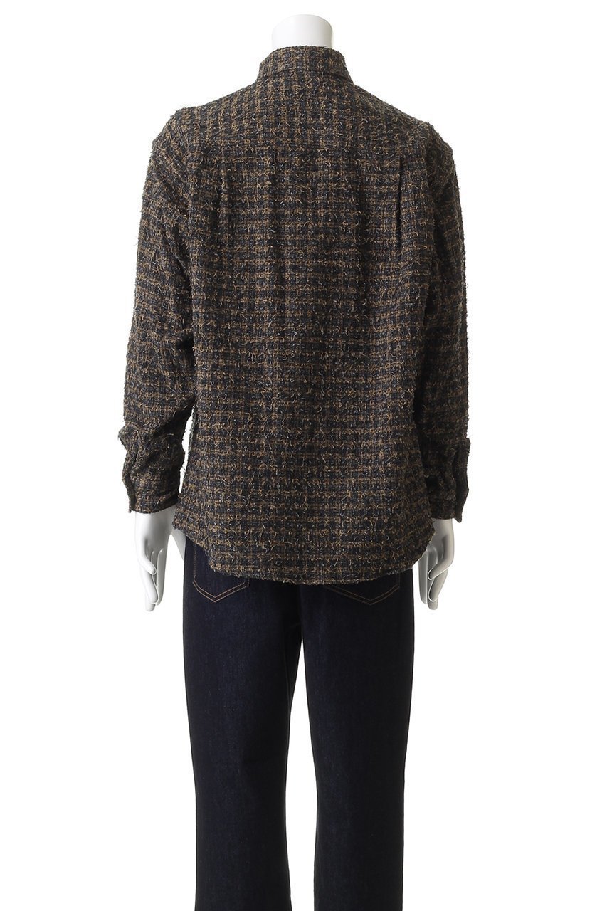 【ヨーク/YOKE】の【UNISEX】ニードルパンチド コットン プラッド シャツ 人気、トレンドファッション・服の通販 founy(ファニー) ファッション Fashion レディースファッション Fashion for Women トップス・カットソー Cut & Sew Tops シャツ・ブラウス・オフィスカジュアル Elegant Blouses & Button-Ups ユニセックス Unisex, Genderless スリーブ Sleeve, Long Sleeve / Short Sleeve チェック Check, Plaid, Tartan ツイード Twill, Twill Weave ヨーク Yoke, Yoke Design ロング Long, Long-Length other-4|ID: prp329100004877835 ipo3291000000036387520