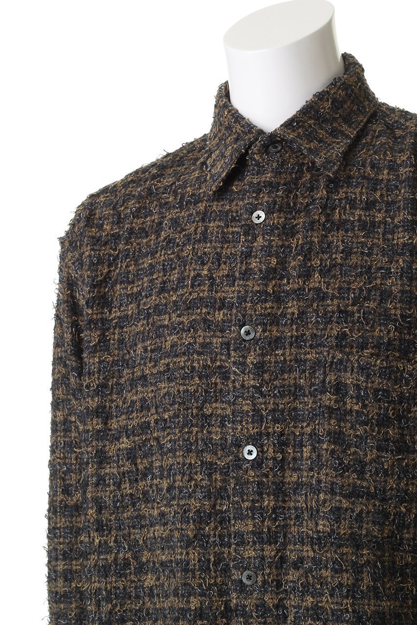 【ヨーク/YOKE】の【UNISEX】ニードルパンチド コットン プラッド シャツ 人気、トレンドファッション・服の通販 founy(ファニー) ファッション Fashion レディースファッション Fashion for Women トップス・カットソー Cut & Sew Tops シャツ・ブラウス・オフィスカジュアル Elegant Blouses & Button-Ups ユニセックス Unisex, Genderless スリーブ Sleeve, Long Sleeve / Short Sleeve チェック Check, Plaid, Tartan ツイード Twill, Twill Weave ヨーク Yoke, Yoke Design ロング Long, Long-Length other-5|ID: prp329100004877835 ipo3291000000036387521