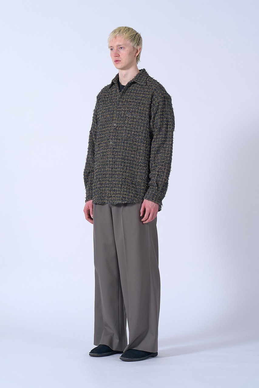 【ヨーク/YOKE】の【UNISEX】ニードルパンチド コットン プラッド シャツ 人気、トレンドファッション・服の通販 founy(ファニー) ファッション Fashion レディースファッション Fashion for Women トップス・カットソー Cut & Sew Tops シャツ・ブラウス・オフィスカジュアル Elegant Blouses & Button-Ups ユニセックス Unisex, Genderless スリーブ Sleeve, Long Sleeve / Short Sleeve チェック Check, Plaid, Tartan ツイード Twill, Twill Weave ヨーク Yoke, Yoke Design ロング Long, Long-Length other-7|ID: prp329100004877835 ipo3291000000036387523