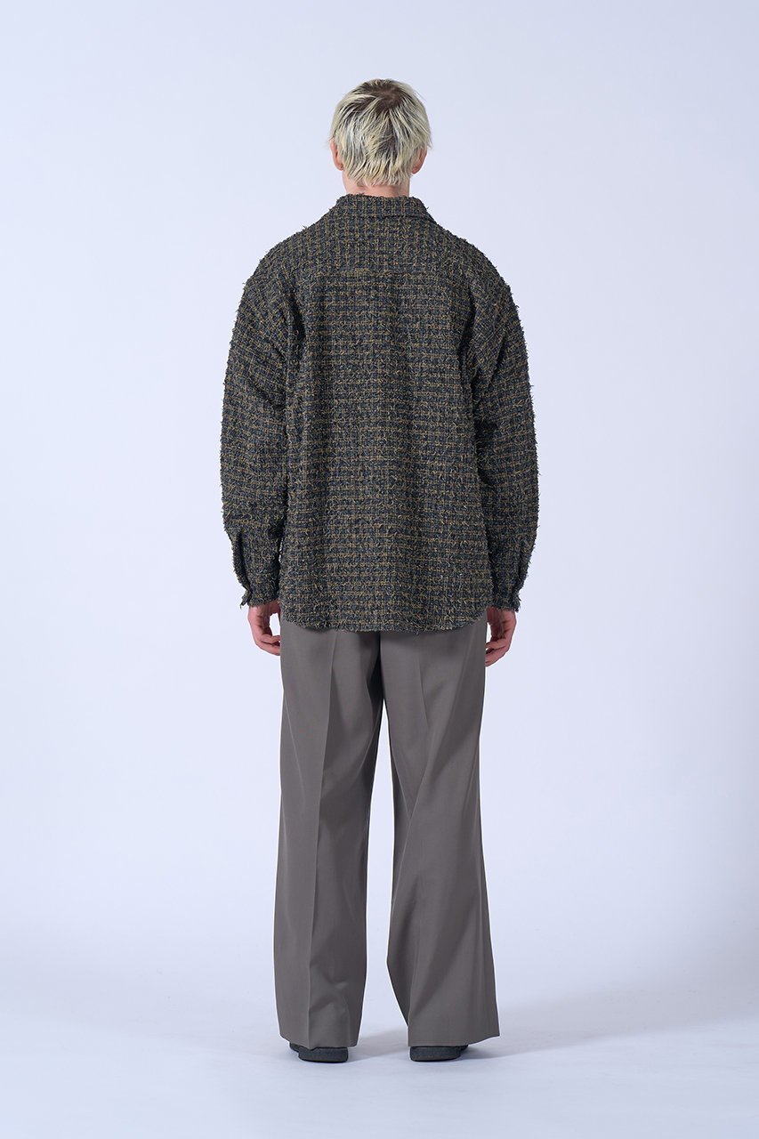【ヨーク/YOKE】の【UNISEX】ニードルパンチド コットン プラッド シャツ 人気、トレンドファッション・服の通販 founy(ファニー) ファッション Fashion レディースファッション Fashion for Women トップス・カットソー Cut & Sew Tops シャツ・ブラウス・オフィスカジュアル Elegant Blouses & Button-Ups ユニセックス Unisex, Genderless スリーブ Sleeve, Long Sleeve / Short Sleeve チェック Check, Plaid, Tartan ツイード Twill, Twill Weave ヨーク Yoke, Yoke Design ロング Long, Long-Length other-8|ID: prp329100004877835 ipo3291000000036387524