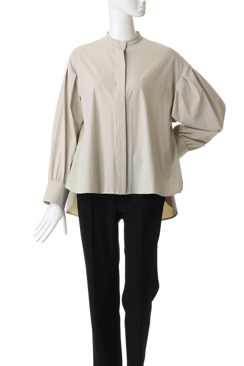 【フローレント/FLORENT】の2WAY バンドカラー フライフロント ブラウス 人気、トレンドファッション・服の通販 founy(ファニー) 　ファッション　Fashion　レディースファッション　Fashion for Women　トップス・カットソー　Cut & Sew Tops　シャツ・ブラウス・オフィスカジュアル　Elegant Blouses & Button-Ups　ギャザー　Gathered, Ruffled　ストレッチ　Stretch, Stretchy Fabric　スリーブ　Sleeve, Long Sleeve / Short Sleeve　フロント　Front, Front Design　ロング　Long, Long-Length　other-2|ID: prp329100004877845 ipo3291000000036387633