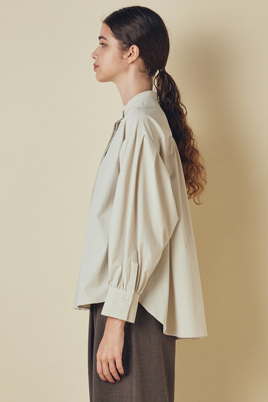 【フローレント/FLORENT】の2WAY バンドカラー フライフロント ブラウス 人気、トレンドファッション・服の通販 founy(ファニー) 　ファッション　Fashion　レディースファッション　Fashion for Women　トップス・カットソー　Cut & Sew Tops　シャツ・ブラウス・オフィスカジュアル　Elegant Blouses & Button-Ups　ギャザー　Gathered, Ruffled　ストレッチ　Stretch, Stretchy Fabric　スリーブ　Sleeve, Long Sleeve / Short Sleeve　フロント　Front, Front Design　ロング　Long, Long-Length　other-7|ID: prp329100004877845 ipo3291000000036387638