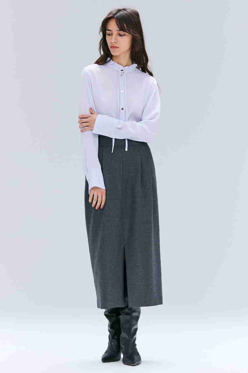 【ベイジ,/BEIGE,】のSTOW / フリルタイブラウス 人気、トレンドファッション・服の通販 founy(ファニー) 　ファッション　Fashion　レディースファッション　Fashion for Women　トップス・カットソー　Cut & Sew Tops　シャツ・ブラウス・オフィスカジュアル　Elegant Blouses & Button-Ups　おすすめ　Recommended / Our Picks　インナー　Innerwear　ジャケット　Jacket, Outerwear　スリーブ　Sleeve, Long Sleeve / Short Sleeve　ダウン　Down, Puffer　デニム　Denim, Jeans Material　フリル　Frill, Ruffle　フロント　Front, Front Design　リボン　Ribbon, Bow　ロング　Long, Long-Length　エレガント 上品　Elegant　定番　Standard, Basic Item　other-7|ID: prp329100004877867 ipo3291000000036387876