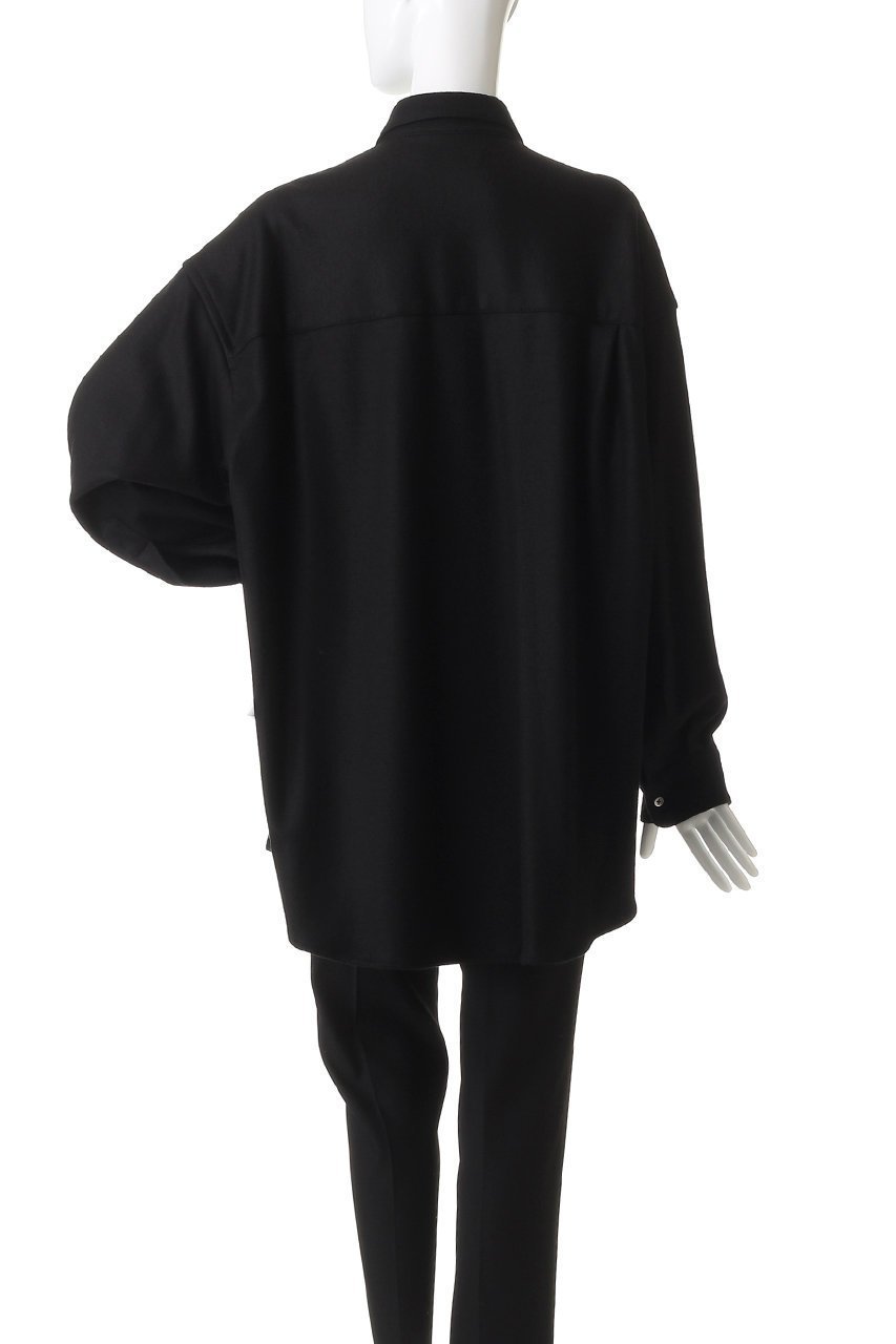 【グラフペーパー/Graphpaper】のWool Smooth Flannel Oversized Regular Collar Shirt/シャツ 人気、トレンドファッション・服の通販 founy(ファニー) 　ファッション　Fashion　レディースファッション　Fashion for Women　トップス・カットソー　Cut & Sew Tops　シャツ・ブラウス・オフィスカジュアル　Elegant Blouses & Button-Ups　おすすめ　Recommended / Our Picks　カットソー　Cut and Sewn Top　シンプル　Simple, Minimal　スリーブ　Sleeve, Long Sleeve / Short Sleeve　ドレープ　Drape, Draping Fabric　レギュラー　Regular, Standard Fit　ロング　Long, Long-Length　エレガント 上品　Elegant　羽織　Haori, Light Jacket　other-4|ID: prp329100004877870 ipo3291000000036387897