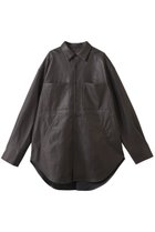 【プランク プロジェクト/PRANK PROJECT】のシンセティックレザーオーバーシャツ 人気、トレンドファッション・服の通販 founy(ファニー) ファッション Fashion レディースファッション Fashion for Women トップス・カットソー Cut & Sew Tops シャツ・ブラウス・オフィスカジュアル Elegant Blouses & Button-Ups スリーブ Sleeve, Long Sleeve / Short Sleeve フェイクレザー Faux Leather, PU Leather マニッシュ Mannish, Boyish リラックス Relax, Relaxed Fit ロング Long, Long-Length thumbnail BRN(ブラウン)|ID: prp329100004877883 ipo3291000000036388010