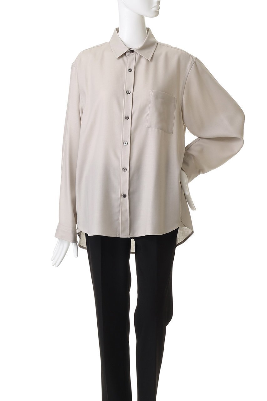 【メゾンスペシャル/MAISON SPECIAL】の【UNISEX】TR梳毛ライク Regular-Overシャツ 人気、トレンドファッション・服の通販 founy(ファニー) 　ファッション　Fashion　レディースファッション　Fashion for Women　トップス・カットソー　Cut & Sew Tops　シャツ・ブラウス・オフィスカジュアル　Elegant Blouses & Button-Ups　ユニセックス　Unisex, Genderless　シンプル　Simple, Minimal　スリーブ　Sleeve, Long Sleeve / Short Sleeve　ボトム　Bottoms, Lower Wear　レギュラー　Regular, Standard Fit　ロング　Long, Long-Length　エレガント 上品　Elegant　other-2|ID: prp329100004877898 ipo3291000000036388155