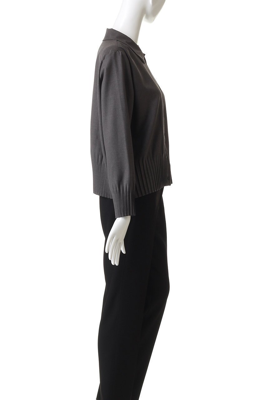 【ミズイロ インド/mizuiro ind】のプリーツヘムシャツ 人気、トレンドファッション・服の通販 founy(ファニー) 　ファッション　Fashion　レディースファッション　Fashion for Women　トップス・カットソー　Cut & Sew Tops　シャツ・ブラウス・オフィスカジュアル　Elegant Blouses & Button-Ups　シンプル　Simple, Minimal　スタイリッシュ　Stylish, Fashionable　スリーブ　Sleeve, Long Sleeve / Short Sleeve　プリーツ　Pleats, Pleated　ロング　Long, Long-Length　エレガント 上品　Elegant　other-3|ID: prp329100004877902 ipo3291000000036388180