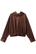 【スタニングルアー/STUNNING LURE】の【Waltz】サテンクロップドフーディ 人気、トレンドファッション・服の通販 founy(ファニー) ファッション Fashion レディースファッション Fashion for Women トップス・カットソー Cut & Sew Tops シャツ・ブラウス・オフィスカジュアル Elegant Blouses & Button-Ups エレガント 上品 Elegant サテン Satin, Glossy Fabric スポーティ Sporty, Casual Athletic スリーブ Sleeve, Long Sleeve / Short Sleeve バランス Balance, Style Balance フロント Front, Front Design ポケット Pocket, Pocket Detail リラックス Relax, Relaxed Fit ロング Long, Long-Length 再入荷 Restock / Back in Stock thumbnail ブラウン|ID: prp329100004877904 ipo3291000000036388189