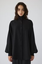 【リムアーク/RIM.ARK】のSuper volume sleeve SH/シャツ 人気、トレンドファッション・服の通販 founy(ファニー) ファッション Fashion レディースファッション Fashion for Women トップス・カットソー Cut & Sew Tops シャツ・ブラウス・オフィスカジュアル Elegant Blouses & Button-Ups ボリューム袖・フリルスリーブブラウス Voluminous & Ruffle Sleeves / Puffy Sleeve Tops エレガント 上品 Elegant シャンブレー Chambray, Denim-Like Fabric シンプル Simple, Minimal スリーブ Sleeve, Long Sleeve / Short Sleeve ミックス Mix, Mixed Style ロング Long, Long-Length thumbnail ブラック|ID: prp329100004877906 ipo3291000000036388211