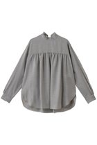 【デパリエ/DEPAREILLE】のウールビエラボウブラウス 人気、トレンドファッション・服の通販 founy(ファニー) ファッション Fashion レディースファッション Fashion for Women トップス・カットソー Cut & Sew Tops シャツ・ブラウス・オフィスカジュアル Elegant Blouses & Button-Ups ギャザー Gathered, Ruffled スリット Slit, Slit Detail スリーブ Sleeve, Long Sleeve / Short Sleeve ダウン Down, Puffer デニム Denim, Jeans Material トレンド Trend, Trending Now フリル Frill, Ruffle ヘムライン Hemline, Bottom Cut ロング Long, Long-Length thumbnail グレー|ID: prp329100004877922 ipo3291000000036388333