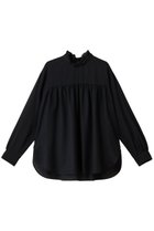 【デパリエ/DEPAREILLE】のウールビエラボウブラウス 人気、トレンドファッション・服の通販 founy(ファニー) ファッション Fashion レディースファッション Fashion for Women トップス・カットソー Cut & Sew Tops シャツ・ブラウス・オフィスカジュアル Elegant Blouses & Button-Ups ギャザー Gathered, Ruffled スリット Slit, Slit Detail スリーブ Sleeve, Long Sleeve / Short Sleeve ダウン Down, Puffer デニム Denim, Jeans Material トレンド Trend, Trending Now フリル Frill, Ruffle ヘムライン Hemline, Bottom Cut ロング Long, Long-Length thumbnail ネイビー|ID: prp329100004877922 ipo3291000000036388335