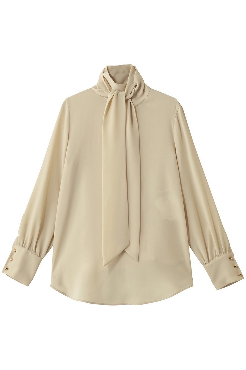 【ベイジ,/BEIGE,】のSTOW / パフスリーブボウタイブラウス インテリア・キッズ・メンズ・レディースファッション・服の通販 founy(ファニー) 　ファッション　Fashion　レディースファッション　Fashion for Women　トップス・カットソー　Cut & Sew Tops　シャツ・ブラウス・オフィスカジュアル　Elegant Blouses & Button-Ups　インナー　Innerwear　エレガント 上品　Elegant　ジャケット　Jacket, Outerwear　スリーブ　Sleeve, Long Sleeve / Short Sleeve　ロング　Long, Long-Length　人気　Popular, Best Seller　ビジネス 仕事 通勤　Business / Work / Commuting　Mustard|ID: prp329100004877928 ipo3291000000036388428