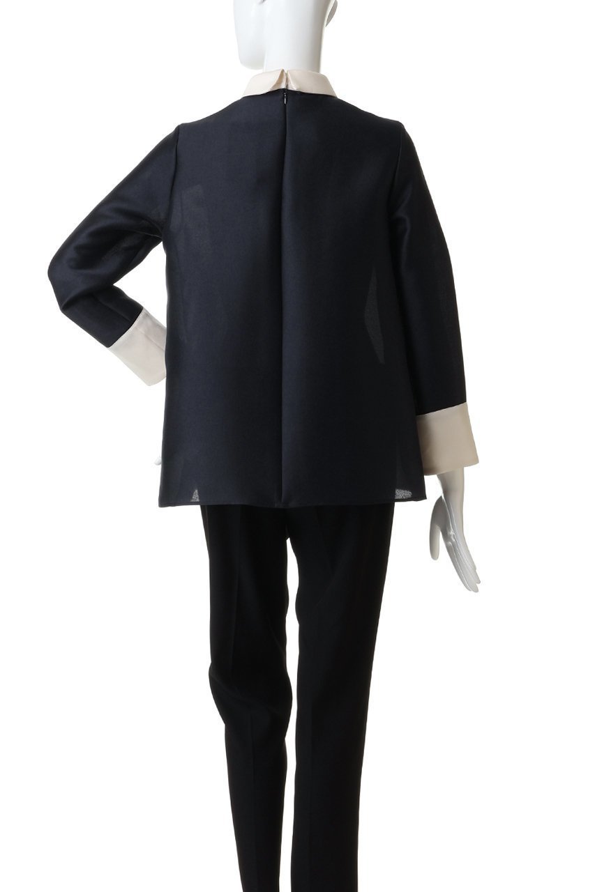 【エムフィル/M Fil】のシルキーWクロス バイカラーブラウス 人気、トレンドファッション・服の通販 founy(ファニー) ファッション Fashion レディースファッション Fashion for Women トップス・カットソー Cut & Sew Tops シャツ・ブラウス・オフィスカジュアル Elegant Blouses & Button-Ups クラシカル Classical, Vintage-Inspired スリーブ Sleeve, Long Sleeve / Short Sleeve マニッシュ Mannish, Boyish ロング Long, Long-Length 人気 Popular, Best Seller other-4|ID: prp329100004877931 ipo3291000000036388468