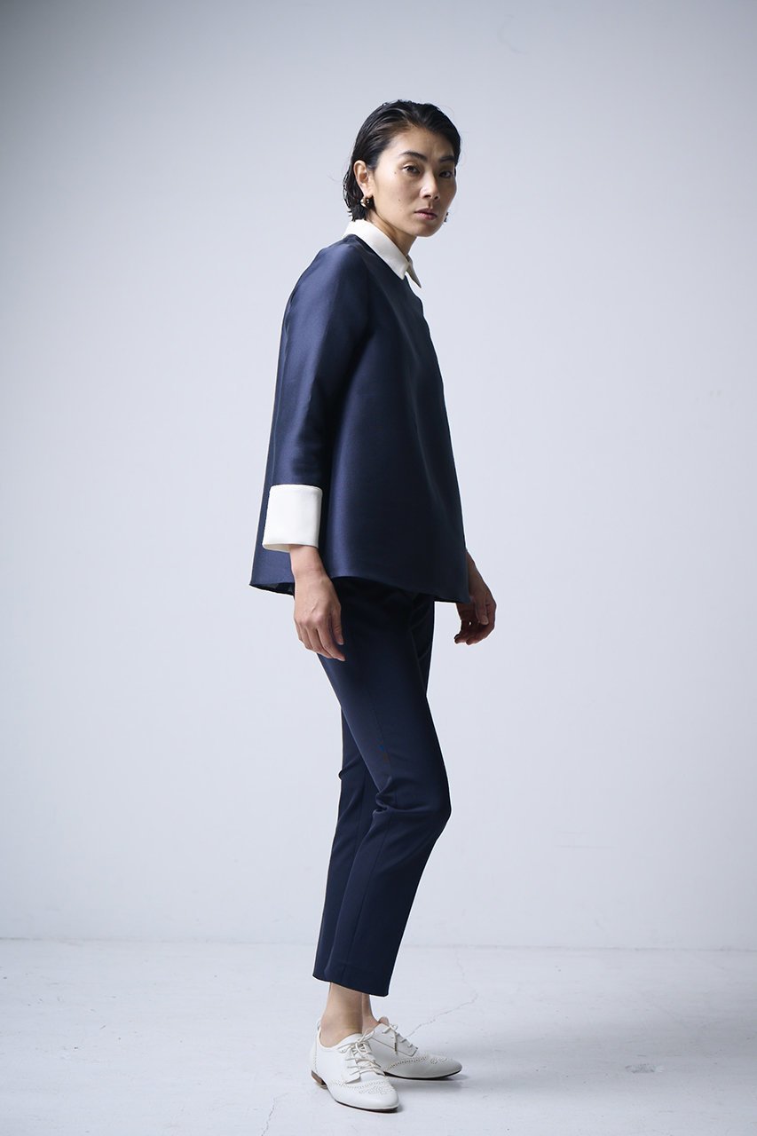 【エムフィル/M Fil】のシルキーWクロス バイカラーブラウス 人気、トレンドファッション・服の通販 founy(ファニー) ファッション Fashion レディースファッション Fashion for Women トップス・カットソー Cut & Sew Tops シャツ・ブラウス・オフィスカジュアル Elegant Blouses & Button-Ups クラシカル Classical, Vintage-Inspired スリーブ Sleeve, Long Sleeve / Short Sleeve マニッシュ Mannish, Boyish ロング Long, Long-Length 人気 Popular, Best Seller other-8|ID: prp329100004877931 ipo3291000000036388472