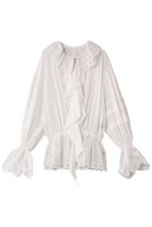 【プランク プロジェクト/PRANK PROJECT】のエンブロイダリーラッフルブラウス 人気、トレンドファッション・服の通販 founy(ファニー) ファッション Fashion レディースファッション Fashion for Women トップス・カットソー Cut & Sew Tops シャツ・ブラウス・オフィスカジュアル Elegant Blouses & Button-Ups おすすめ Recommended / Our Picks ジャケット Jacket, Outerwear スリーブ Sleeve, Long Sleeve / Short Sleeve フリル Frill, Ruffle マニッシュ Mannish, Boyish ラッフル Ruffle, Frill ロング Long, Long-Length 冬 Winter / This Winter 春 Spring thumbnail WHT(ホワイト)|ID: prp329100004877935 ipo3291000000036388511