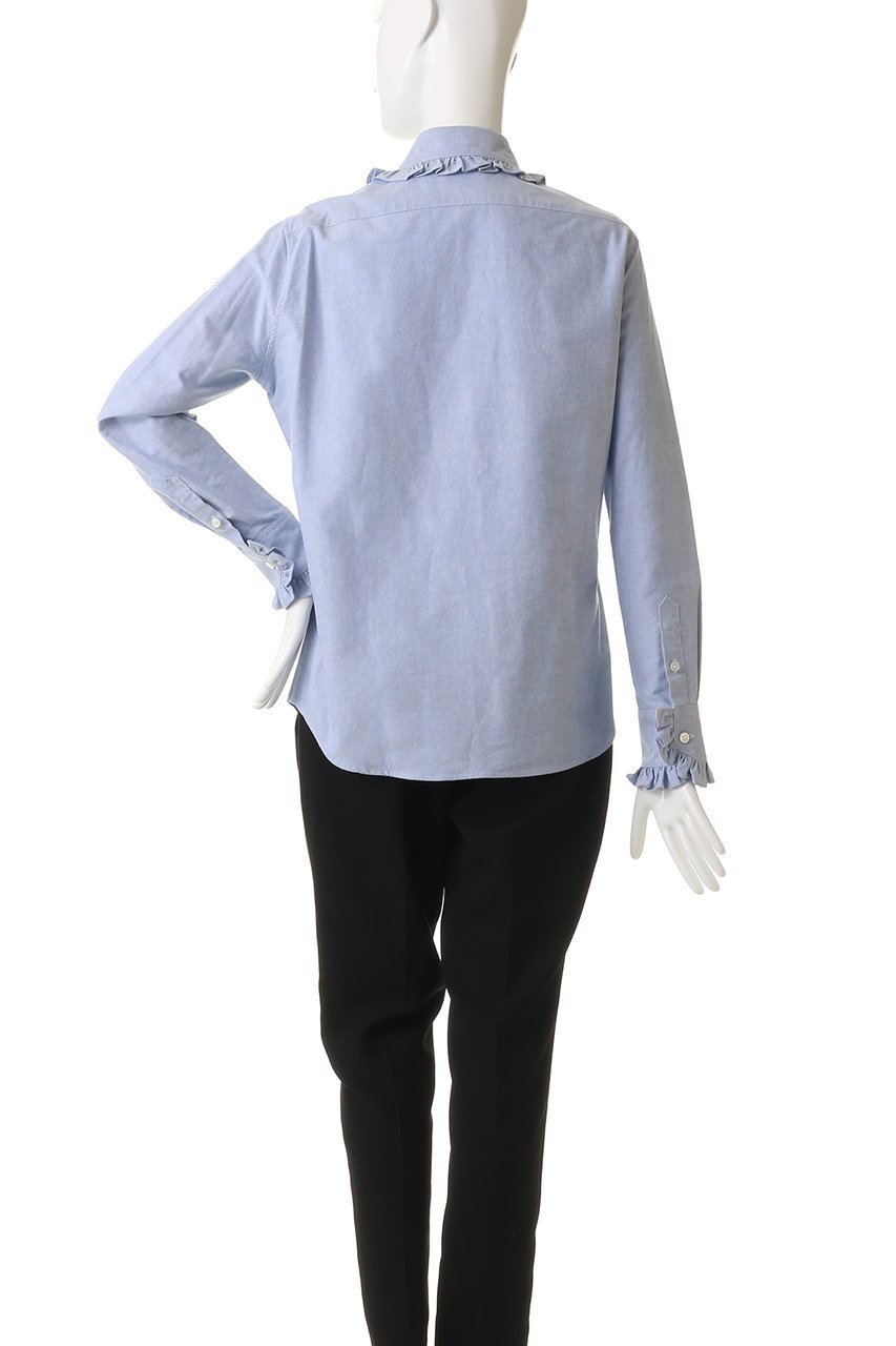 【マディソンブルー/MADISONBLUE】のROUND COLLAR FRILL SH OX ラウンドカラーフリルシャツ 人気、トレンドファッション・服の通販 founy(ファニー) ファッション Fashion レディースファッション Fashion for Women トップス・カットソー Cut & Sew Tops シャツ・ブラウス・オフィスカジュアル Elegant Blouses & Button-Ups スリーブ Sleeve, Long Sleeve / Short Sleeve バランス Balance, Style Balance フリル Frill, Ruffle ラウンド Round, Round Neck ロング Long, Long-Length 再入荷 Restock / Back in Stock other-4|ID: prp329100004877938 ipo3291000000036388542