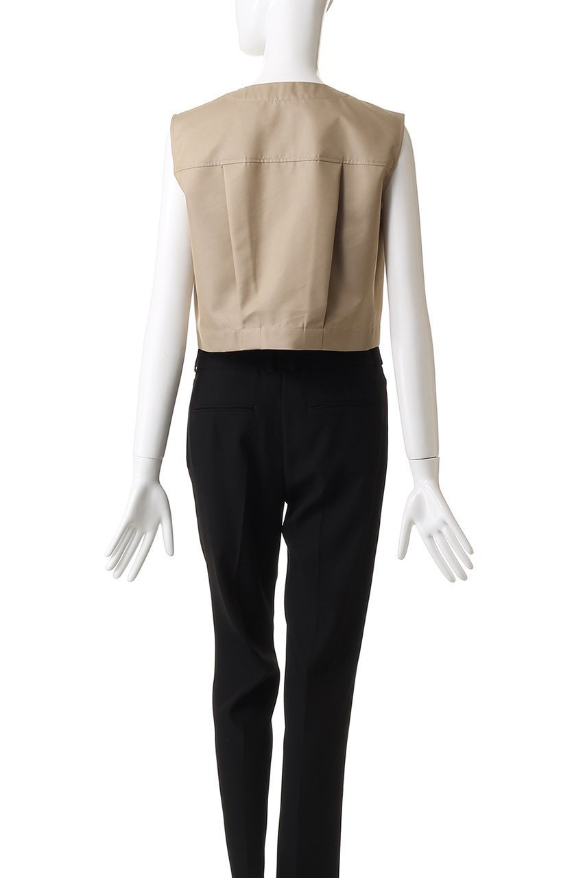 【アンクレイヴ/uncrave】のチノギャバジン ジレブラウス 人気、トレンドファッション・服の通販 founy(ファニー) 　ファッション　Fashion　レディースファッション　Fashion for Women　アウター　Coat / Outerwear Collection　トップス・カットソー　Cut & Sew Tops　キャミソール&ノースリーブ　Camisoles & Sleeveless Tops　シャツ・ブラウス・オフィスカジュアル　Elegant Blouses & Button-Ups　ベスト&ジレ / 重ね着スタイル　Vests & Gilets　ジャケット　Jacket, Outerwear　セットアップ　Set-Up, Coordinated Outfit　デニム　Denim, Jeans Material　ノースリーブ　Sleeveless, No-Sleeve　バランス　Balance, Style Balance　フォルム　Silhouette, Form　フラップ　Flap, Flap Pocket　ベスト　Vest, Waistcoat　ポケット　Pocket, Pocket Detail　other-4|ID: prp329100004877939 ipo3291000000036388551