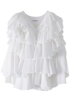 【アユーシ/AAYUSHI】のレイヤードラッフルブラウス 人気、トレンドファッション・服の通販 founy(ファニー) ファッション Fashion レディースファッション Fashion for Women トップス・カットソー Cut & Sew Tops キャミソール&ノースリーブ Camisoles & Sleeveless Tops シャツ・ブラウス・オフィスカジュアル Elegant Blouses & Button-Ups インド Indian Textile コンパクト Compact, Small Size デニム Denim, Jeans Material ドレス Dress, One-Piece ノースリーブ Sleeveless, No-Sleeve バランス Balance, Style Balance フロント Front, Front Design ラッフル Ruffle, Frill 再入荷 Restock / Back in Stock thumbnail ホワイト|ID: prp329100004877940 ipo3291000000036388557