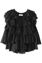 【アユーシ/AAYUSHI】のレイヤードラッフルブラウス 人気、トレンドファッション・服の通販 founy(ファニー) ファッション Fashion レディースファッション Fashion for Women トップス・カットソー Cut & Sew Tops キャミソール&ノースリーブ Camisoles & Sleeveless Tops シャツ・ブラウス・オフィスカジュアル Elegant Blouses & Button-Ups インド Indian Textile コンパクト Compact, Small Size デニム Denim, Jeans Material ドレス Dress, One-Piece ノースリーブ Sleeveless, No-Sleeve バランス Balance, Style Balance フロント Front, Front Design ラッフル Ruffle, Frill 再入荷 Restock / Back in Stock thumbnail ブラック|ID: prp329100004877940 ipo3291000000036388558
