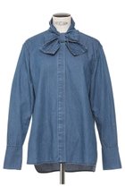 【オブリオ/AUBRIOT】のウォッシュドライトデニムシャツ 人気、トレンドファッション・服の通販 founy(ファニー) ファッション Fashion レディースファッション Fashion for Women トップス・カットソー Cut & Sew Tops シャツ・ブラウス・オフィスカジュアル Elegant Blouses & Button-Ups ストレート Straight, Straight Cut スリーブ Sleeve, Long Sleeve / Short Sleeve デニム Denim, Jeans Material ブリーチ Bleach, Washed Finish ロング Long, Long-Length ワーク Workwear, Utility Style 再入荷 Restock / Back in Stock thumbnail ブルー|ID: prp329100004877941 ipo3291000000036388566