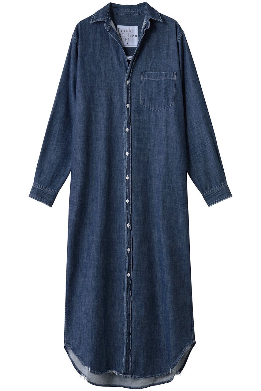 【フランク&アイリーン/Frank&Eileen】のRORY イタリアンフェイマスデニム ロングシャツ インテリア・キッズ・メンズ・レディースファッション・服の通販 founy(ファニー) ファッション Fashion レディースファッション Fashion for Women トップス・カットソー Cut & Sew Tops シャツ・ブラウス・オフィスカジュアル Elegant Blouses & Button-Ups スリーブ Sleeve, Long Sleeve / Short Sleeve ロング Long, Long-Length エレガント 上品 Elegant ロー インディゴ|ID: prp329100004877947 ipo3291000000036388634
